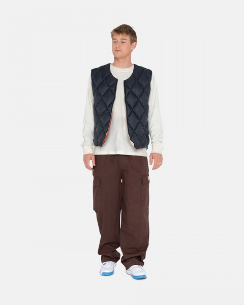 Stussy Ripstop Cargo Beach Pant Bukse Dame Brune Norge | HXI-4333