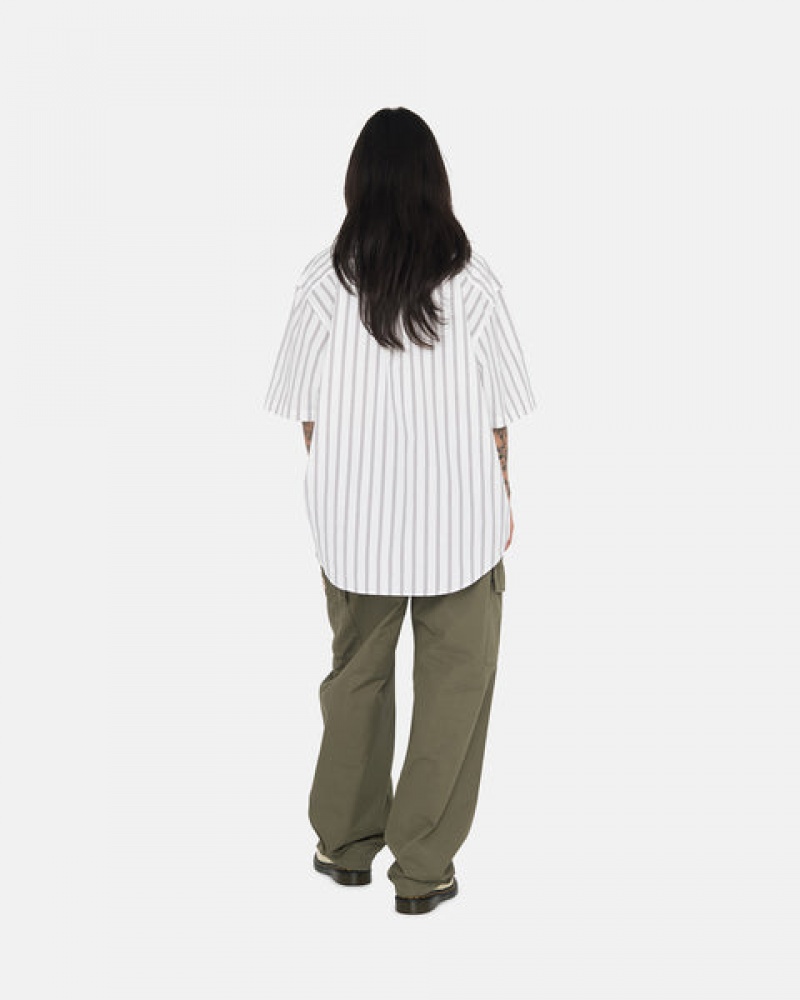 Stussy Ripstop Cargo Beach Pant Bukse Dame Olivengrønne Norge | WGM-0142