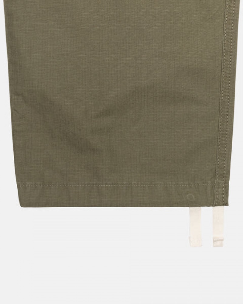 Stussy Ripstop Cargo Beach Pant Bukse Dame Olivengrønne Norge | WGM-0142