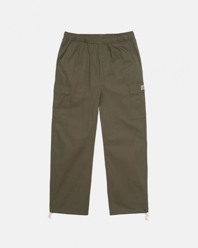 Stussy Ripstop Cargo Beach Pant Bukse Dame Olivengrønne Norge | WGM-0142