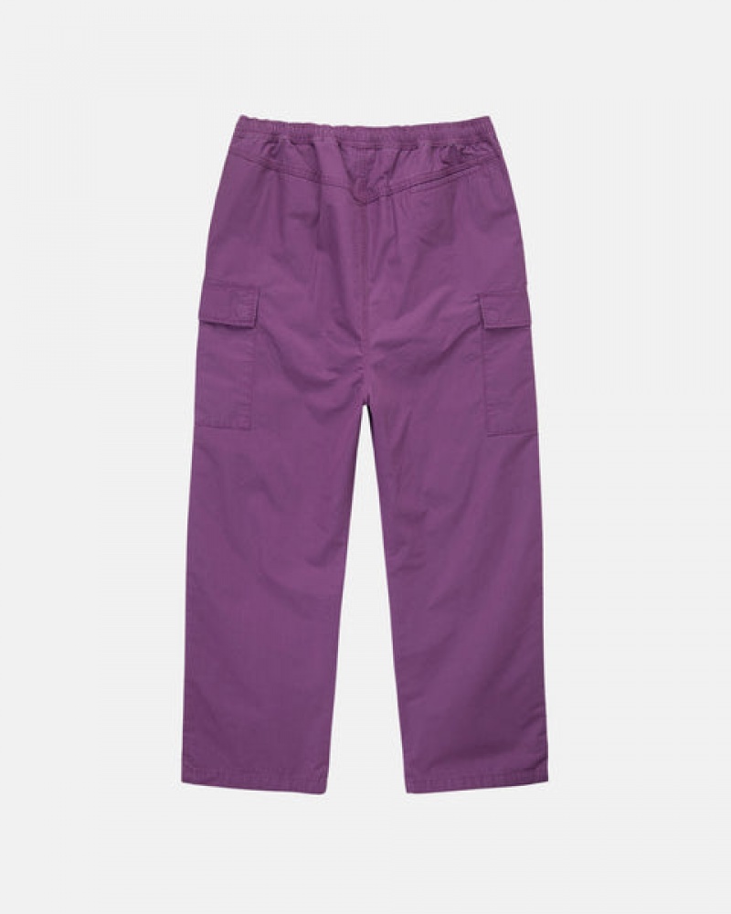 Stussy Ripstop Cargo Beach Pant Bukse Dame Lilla Norge | TOR-4869