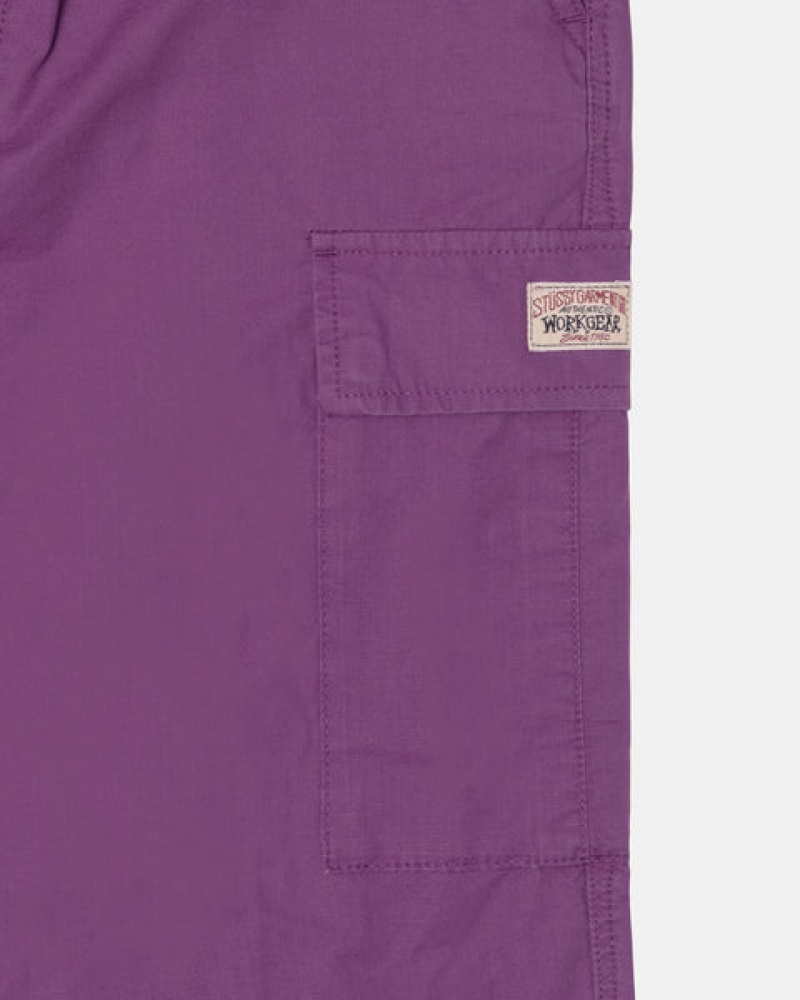 Stussy Ripstop Cargo Beach Pant Bukse Dame Lilla Norge | TOR-4869