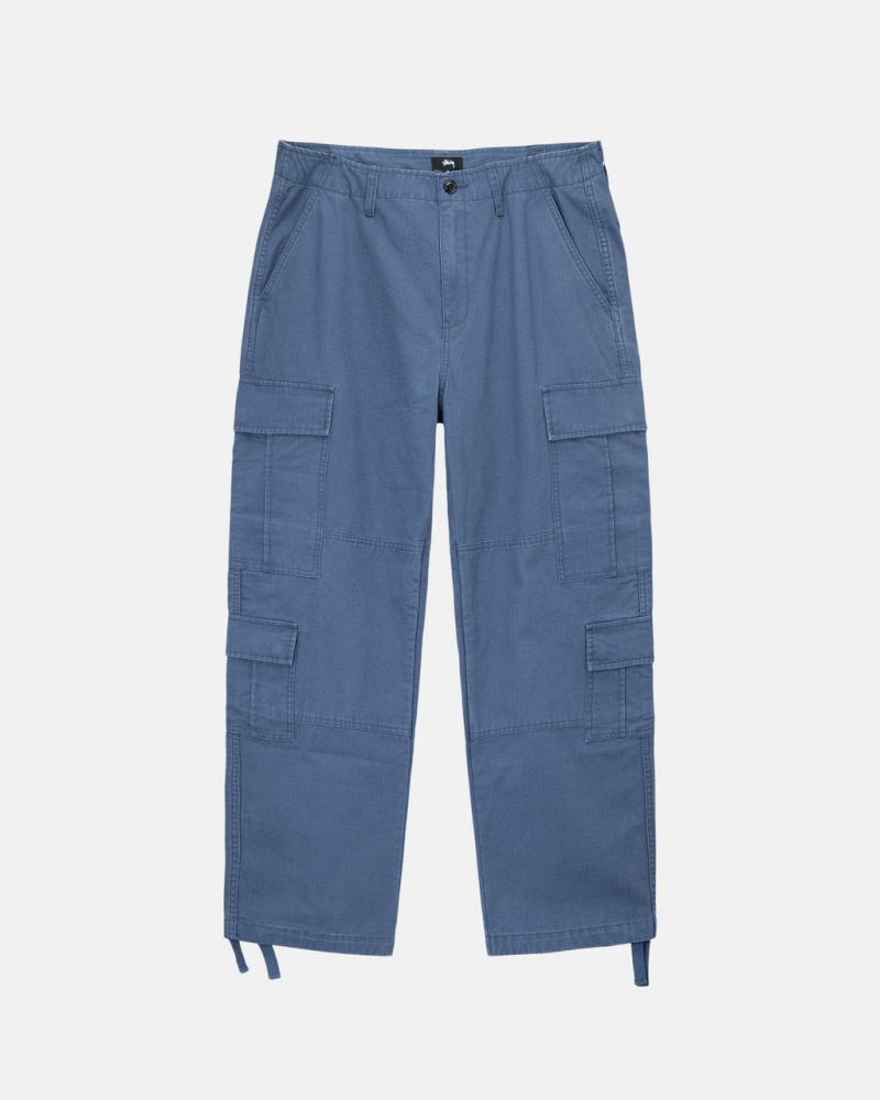 Stussy Ripstop Surplus Cargo Bukse Dame Blå Norge | CKR-5482