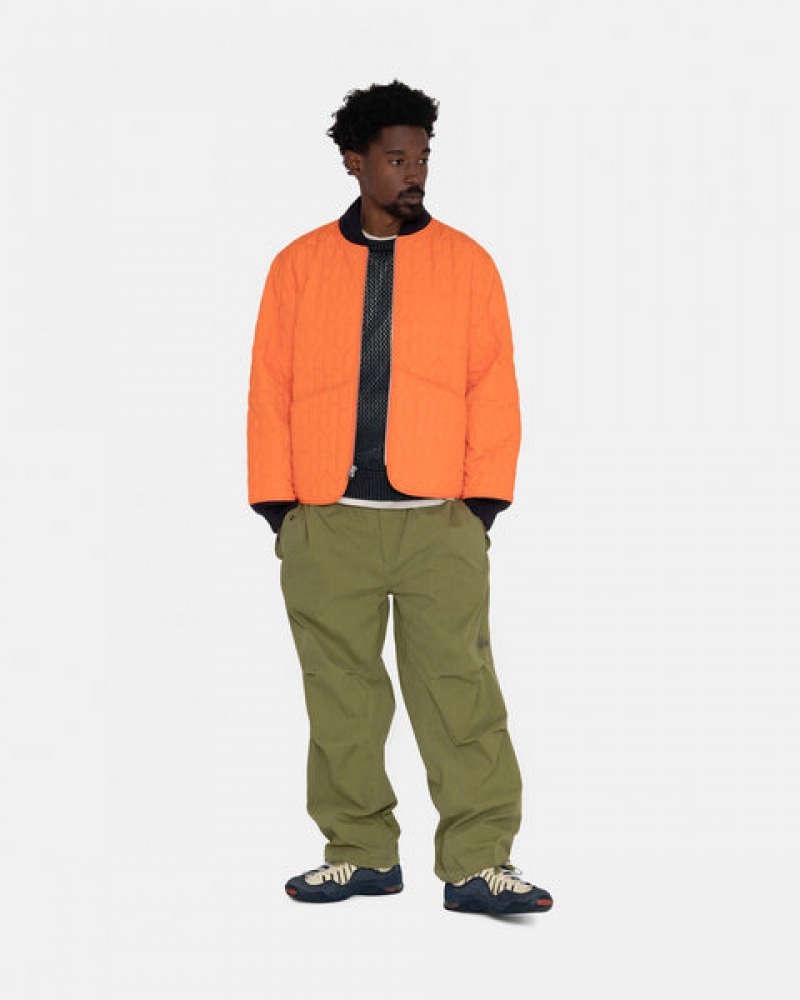 Stussy S Vattert Liner Jacket Jakker Dame Oransje Norge | LTI-4510