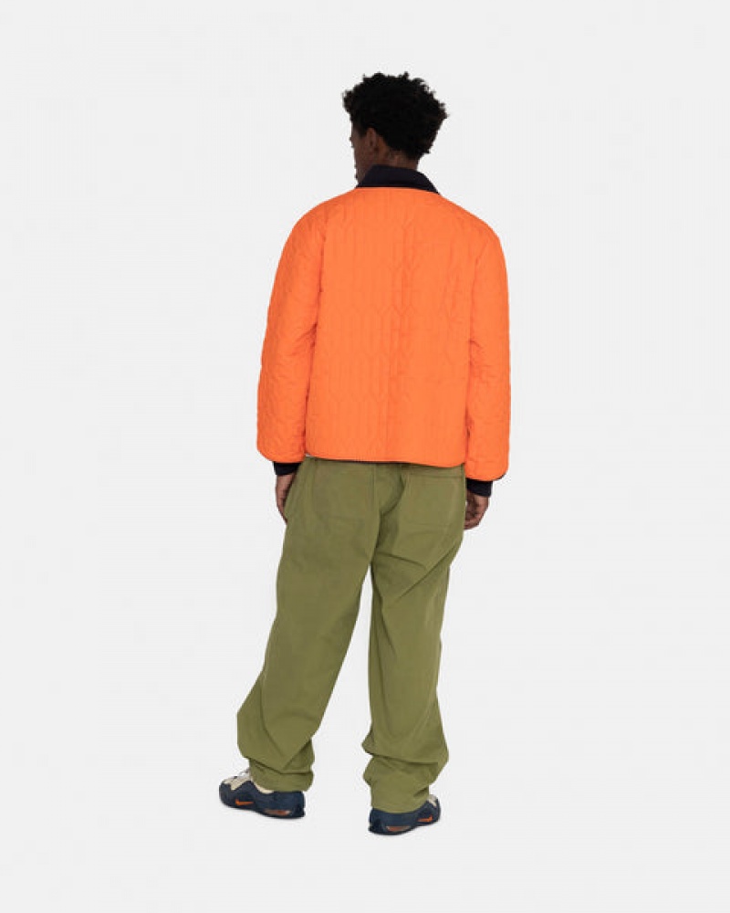 Stussy S Vattert Liner Jacket Jakker Dame Oransje Norge | LTI-4510