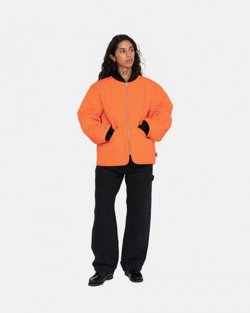 Stussy S Vattert Liner Jacket Jakker Dame Oransje Norge | LTI-4510