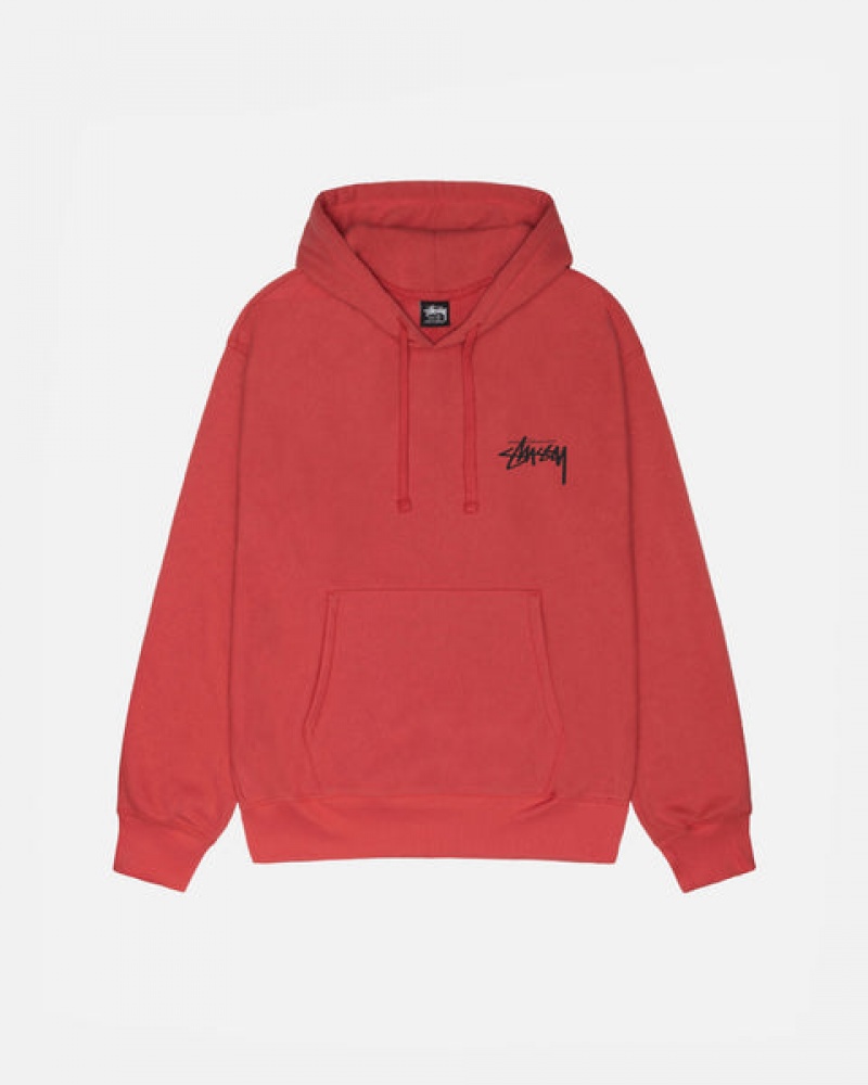 Stussy Skate Tough Hoodie Hettegenser Dame Rød Norge | UWV-9791