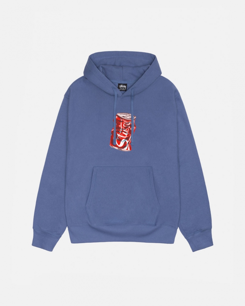 Stussy Soda Can Hoodie Hettegenser Dame Kongeblå Blå Norge | YSX-9301