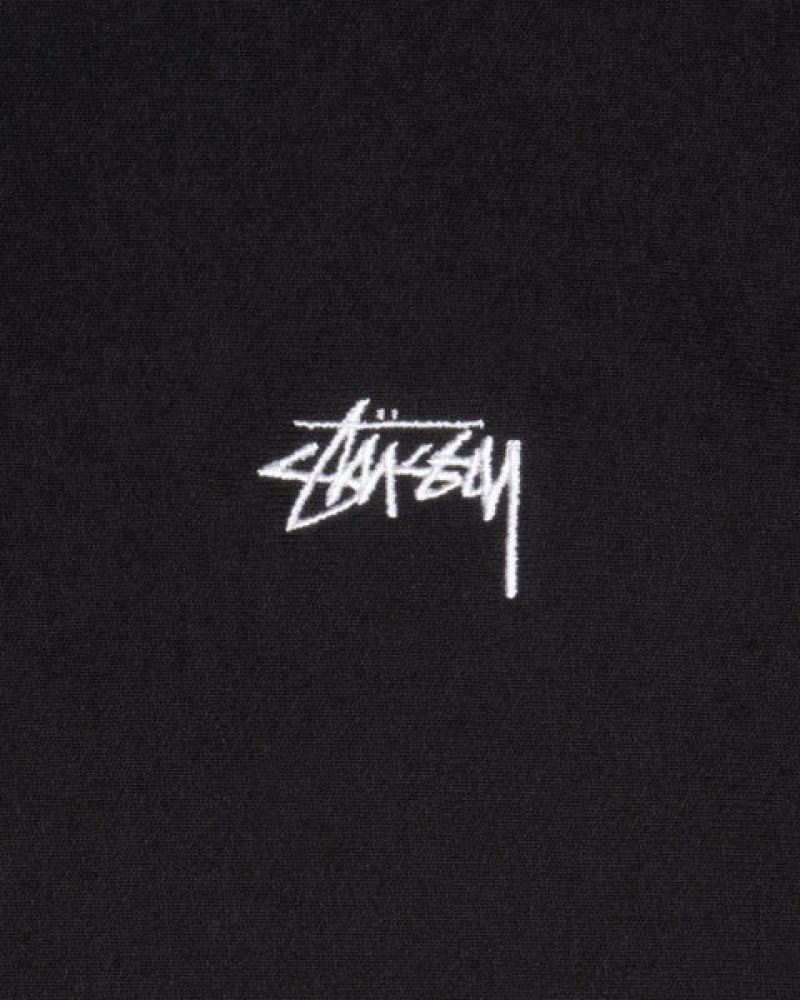 Stussy Stock Logo Crew Gensere Herre Svarte Norge | FFE-5375