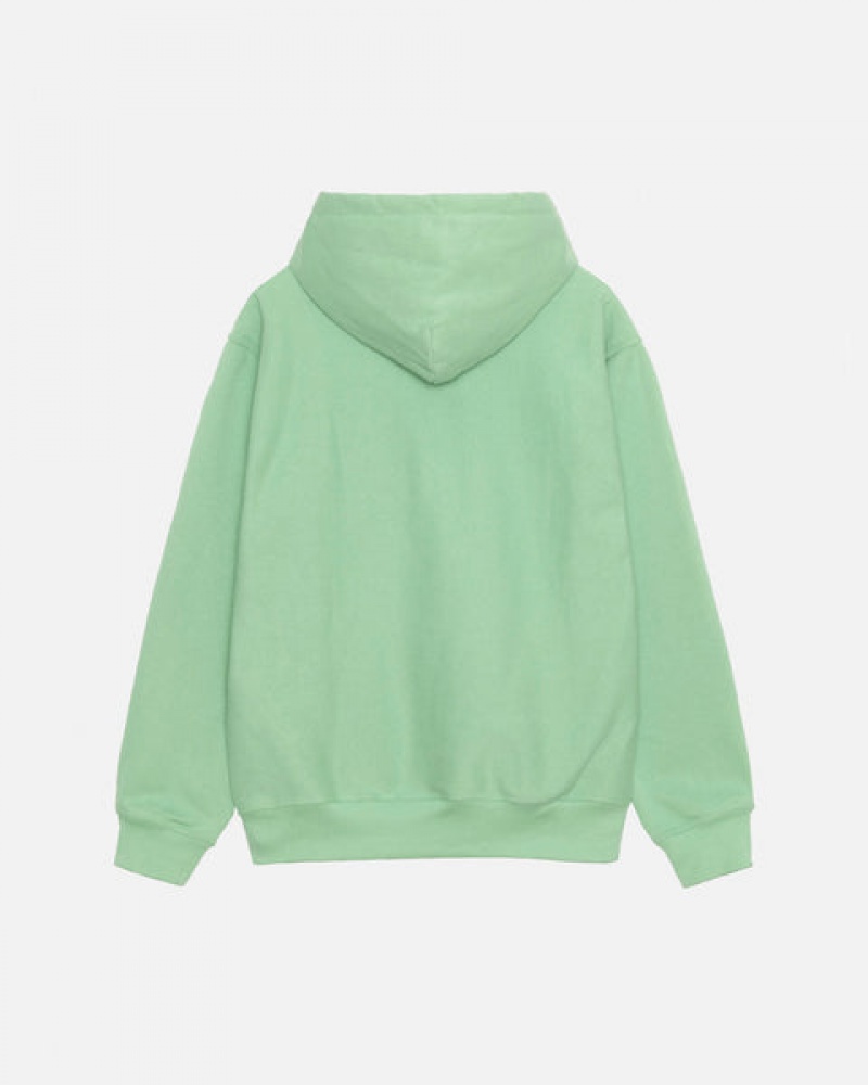 Stussy Stock Logo Hood Gensere Herre Grønn Norge | KLW-7996