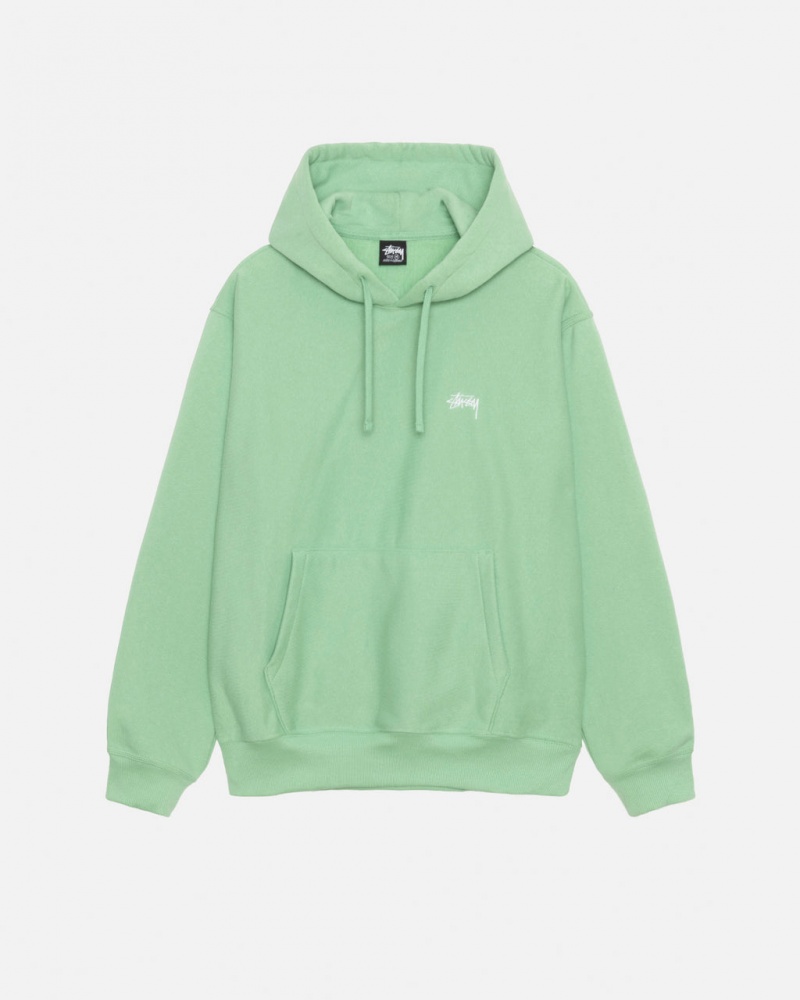 Stussy Stock Logo Hood Gensere Herre Grønn Norge | KLW-7996