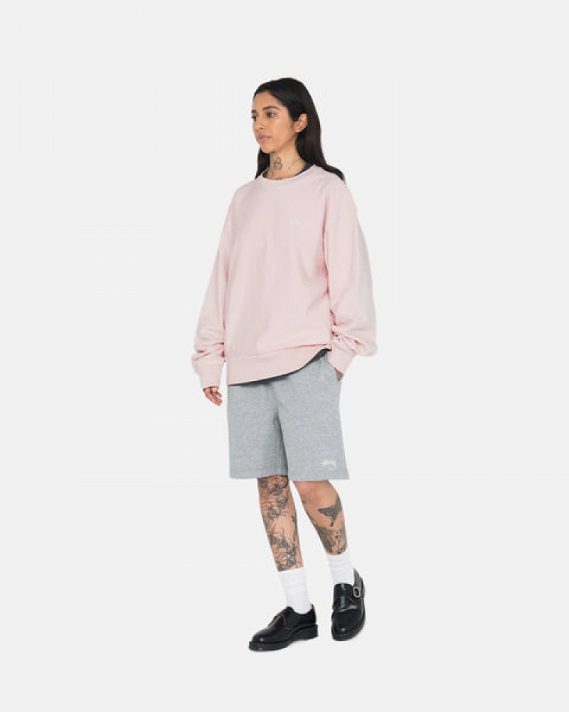 Stussy Stock Logo Sweat Kort Sweatshorts Herre Grå Norge | VGT-4345