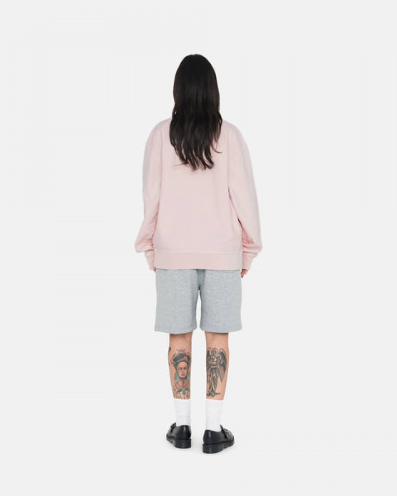 Stussy Stock Logo Sweat Kort Sweatshorts Dame Grå Norge | HLL-6934