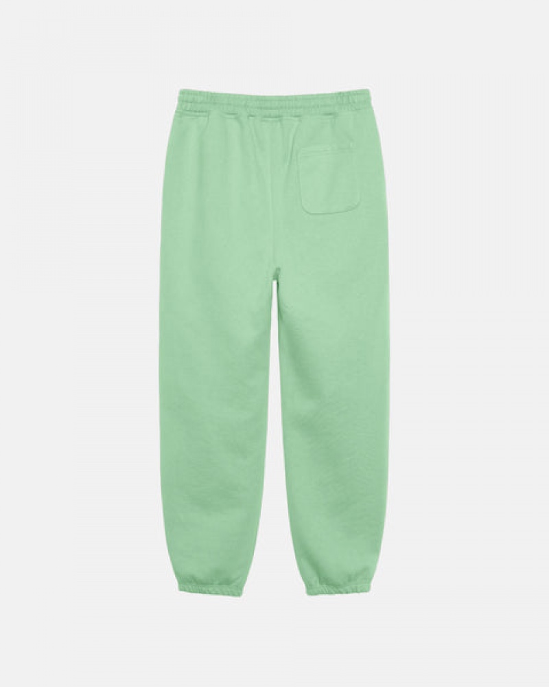 Stussy Stock Logo Sweatpant Joggebukser Herre Grønn Norge | BNG-7478