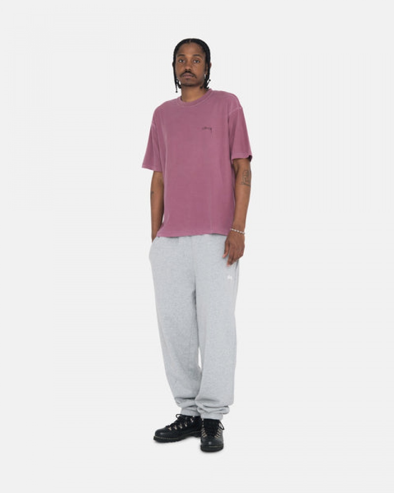 Stussy Stock Logo Sweatpant Joggebukser Herre Grå Norge | UJY-6050