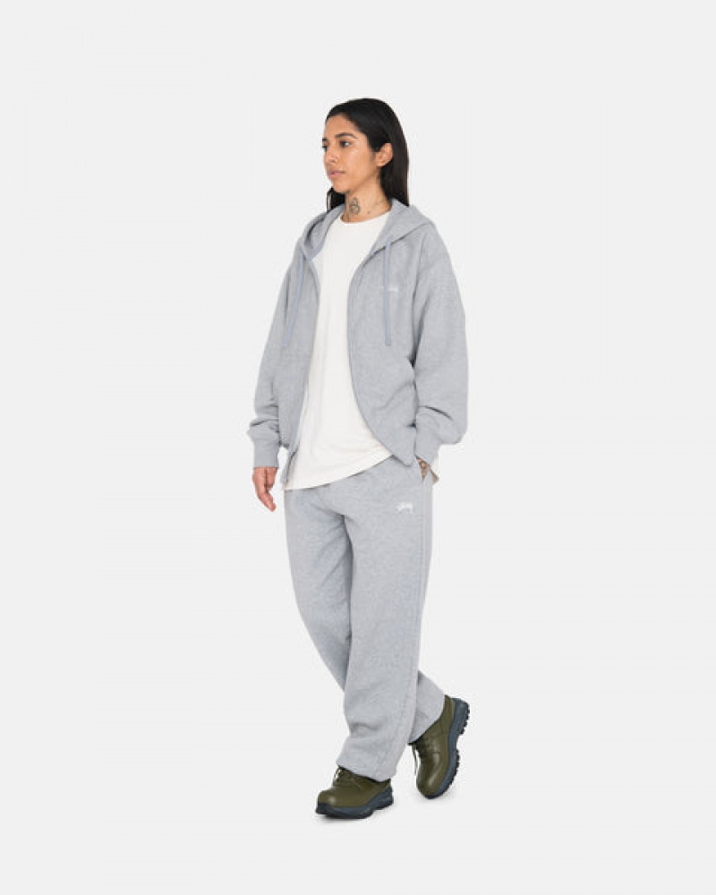 Stussy Stock Logo Sweatpant Joggebukser Herre Grå Norge | UJY-6050