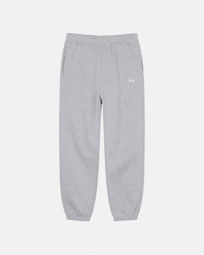 Stussy Stock Logo Sweatpant Joggebukser Herre Grå Norge | UJY-6050