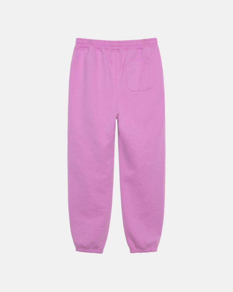 Stussy Stock Logo Sweatpant Joggebukser Herre Lilla Norge | HLQ-2694