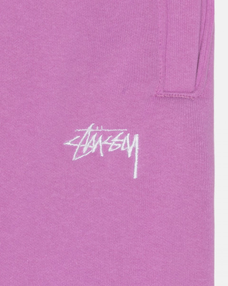 Stussy Stock Logo Sweatpant Joggebukser Herre Lilla Norge | HLQ-2694