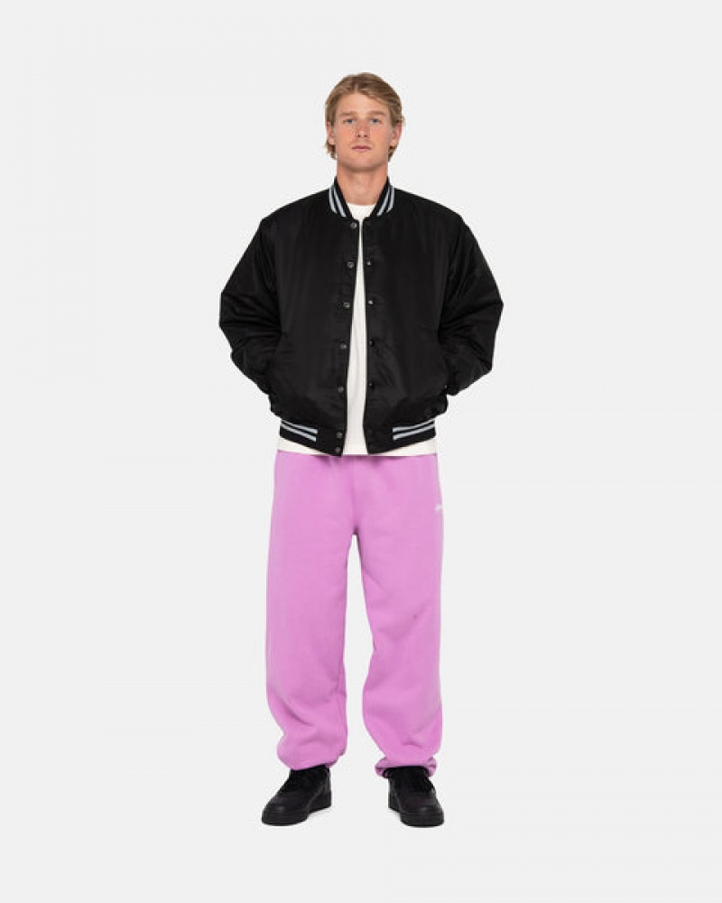 Stussy Stock Logo Sweatpant Joggebukser Herre Lilla Norge | HLQ-2694