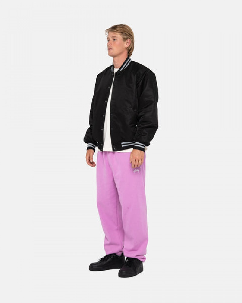 Stussy Stock Logo Sweatpant Joggebukser Herre Lilla Norge | HLQ-2694