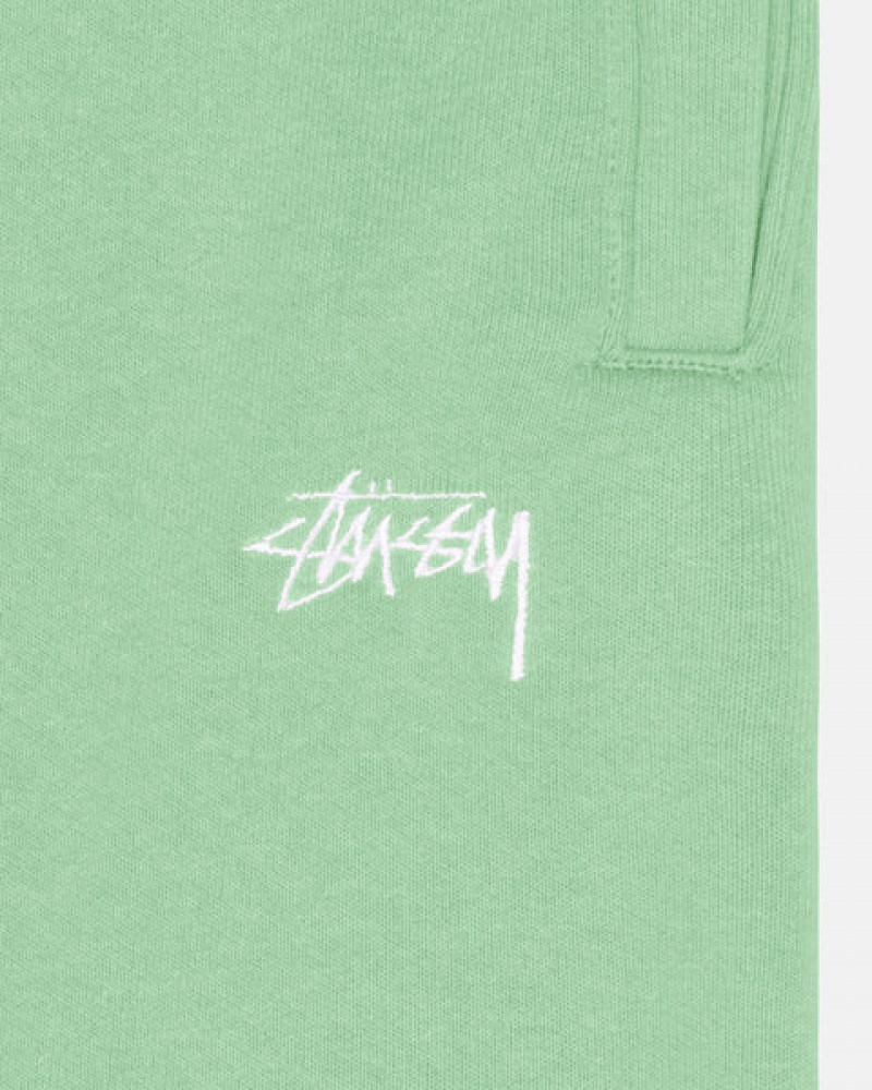 Stussy Stock Logo Sweatpant Joggebukser Dame Grønn Norge | HCB-0276