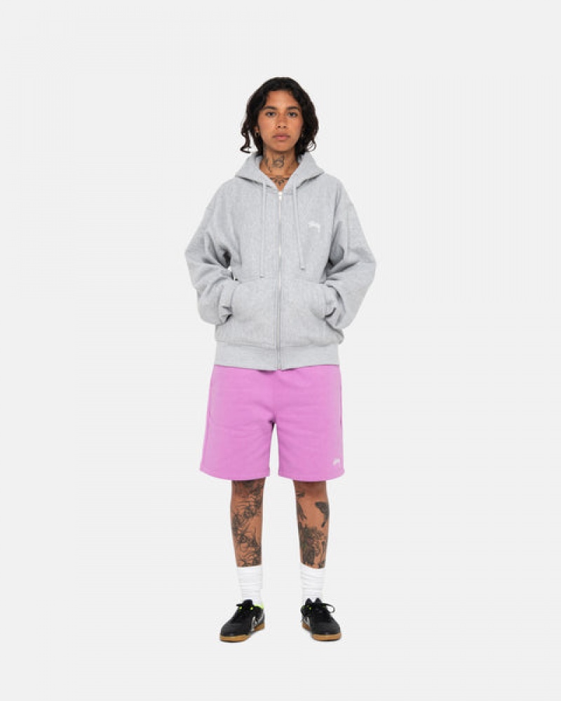 Stussy Stock Logo Sweatshort Shorts Dame Lilla Norge | UNA-9274