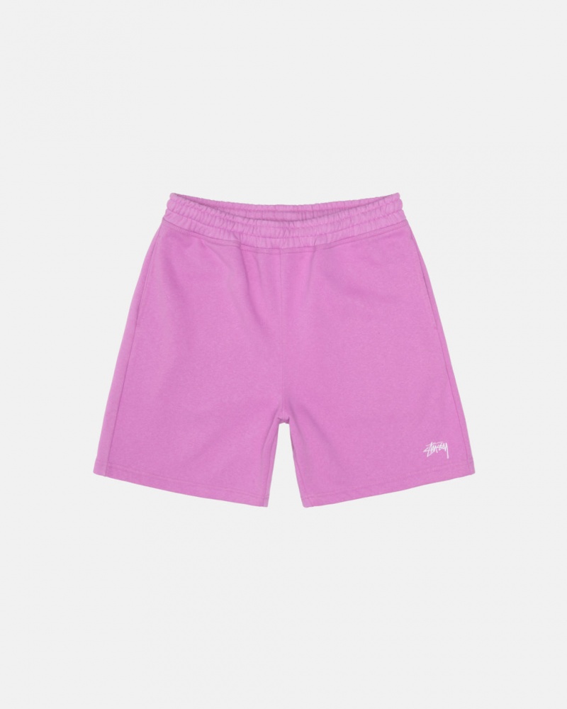 Stussy Stock Logo Sweatshort Shorts Dame Lilla Norge | UNA-9274