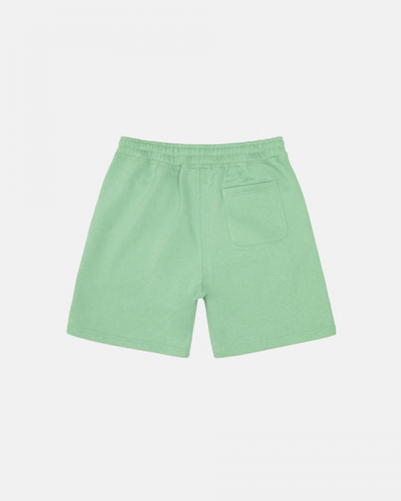 Stussy Stock Logo Sweatshort Shorts Herre Grønn Norge | SNW-2255