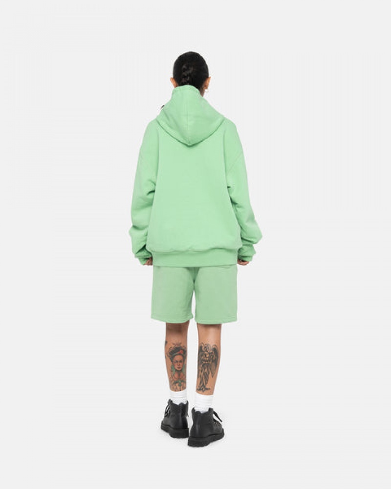 Stussy Stock Logo Sweatshort Sweatshorts Dame Grønn Norge | WPK-8754