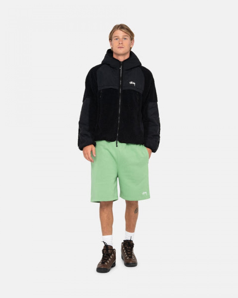 Stussy Stock Logo Sweatshort Sweatshorts Dame Grønn Norge | WPK-8754