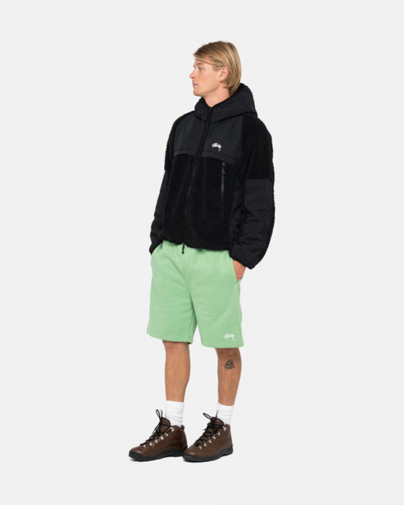 Stussy Stock Logo Sweatshort Sweatshorts Dame Grønn Norge | WPK-8754