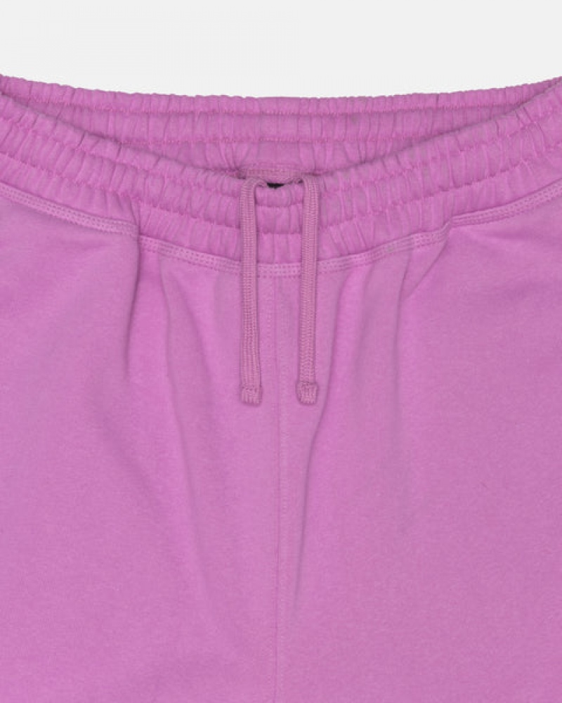 Stussy Stock Logo Sweatshort Sweatshorts Dame Lilla Norge | HTL-4340