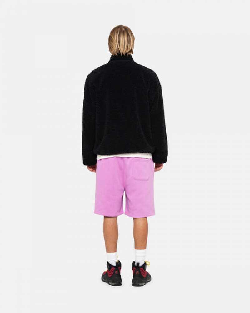 Stussy Stock Logo Sweatshort Sweatshorts Dame Lilla Norge | HTL-4340