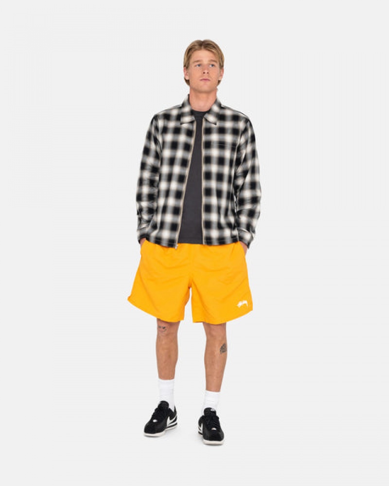 Stussy Stock Vann Kort Badetøy Dame Gul Norge | XDG-2486