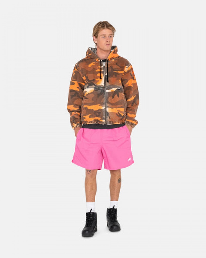 Stussy Stock Vann Kort Badetøy Dame Rosa Norge | VRQ-0888