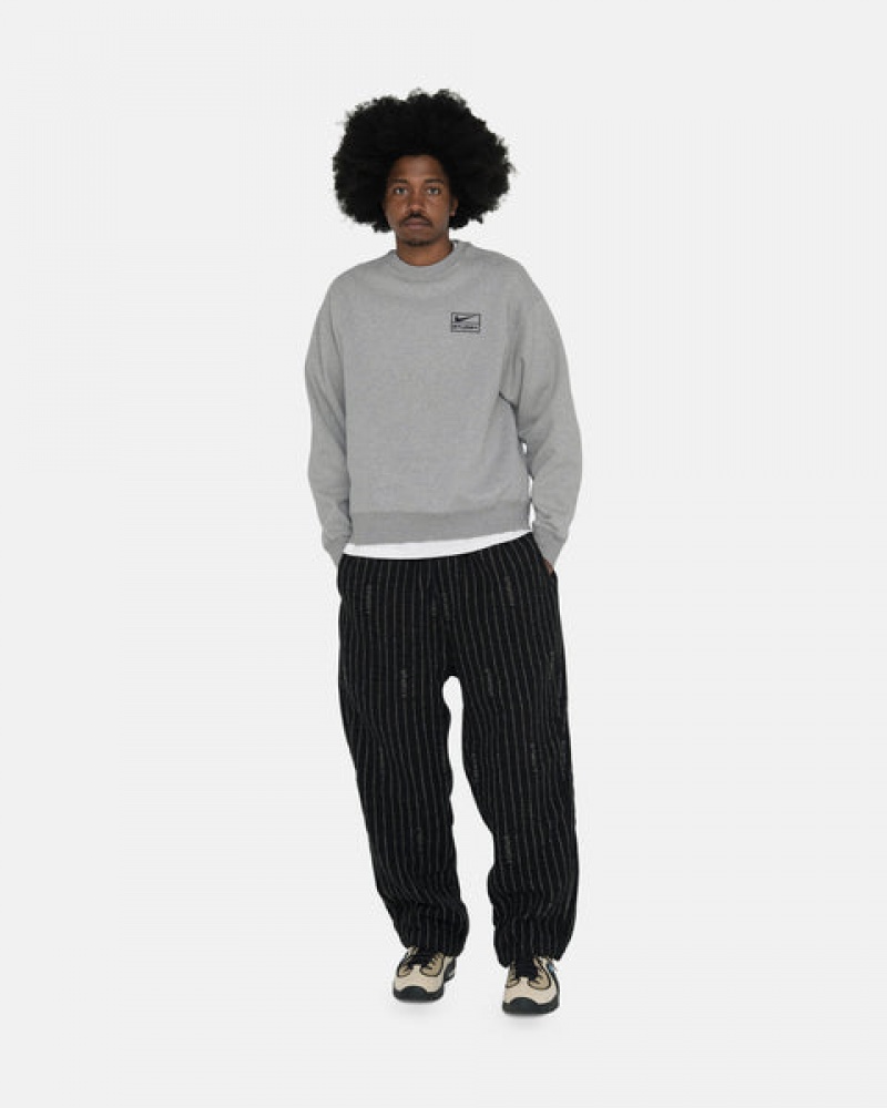 Stussy Fleece Crew Gensere Dame Mørke Grå Norge | RYG-3493