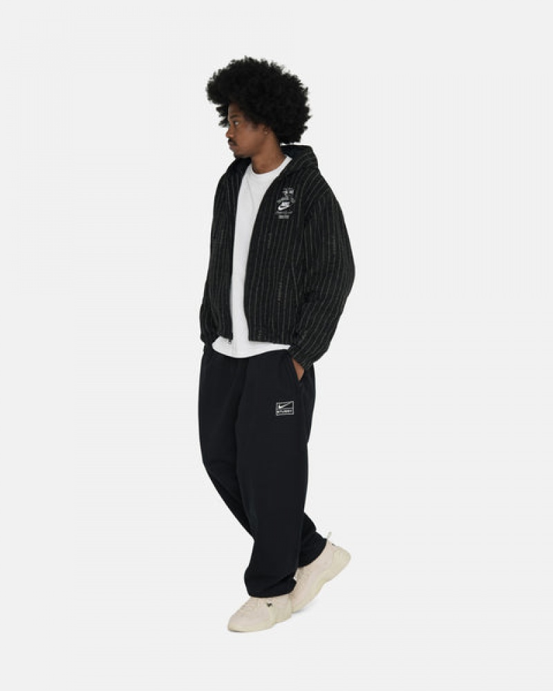 Stussy Stone Wash Fleece Pant Joggebukser Herre Svarte Norge | JCE-4470