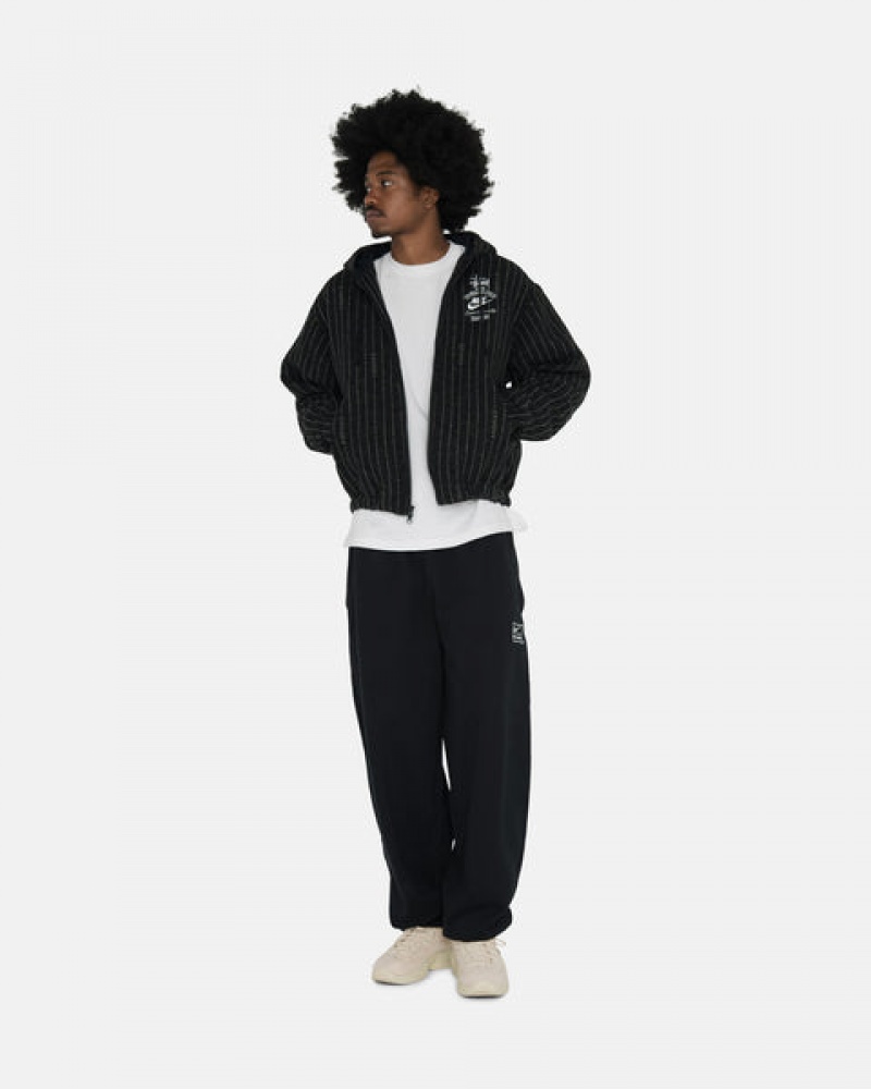 Stussy Stone Wash Fleece Pant Joggebukser Dame Svarte Norge | MEH-5866