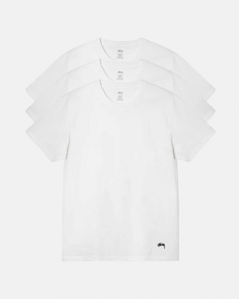 Stussy Stussy Undershirt Skjorte Dame Hvite Norge | WYT-7429