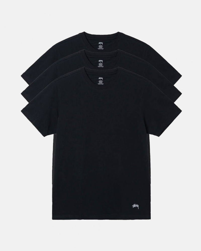 Stussy Stussy Undershirt Skjorte Dame Svarte Norge | VPU-6657