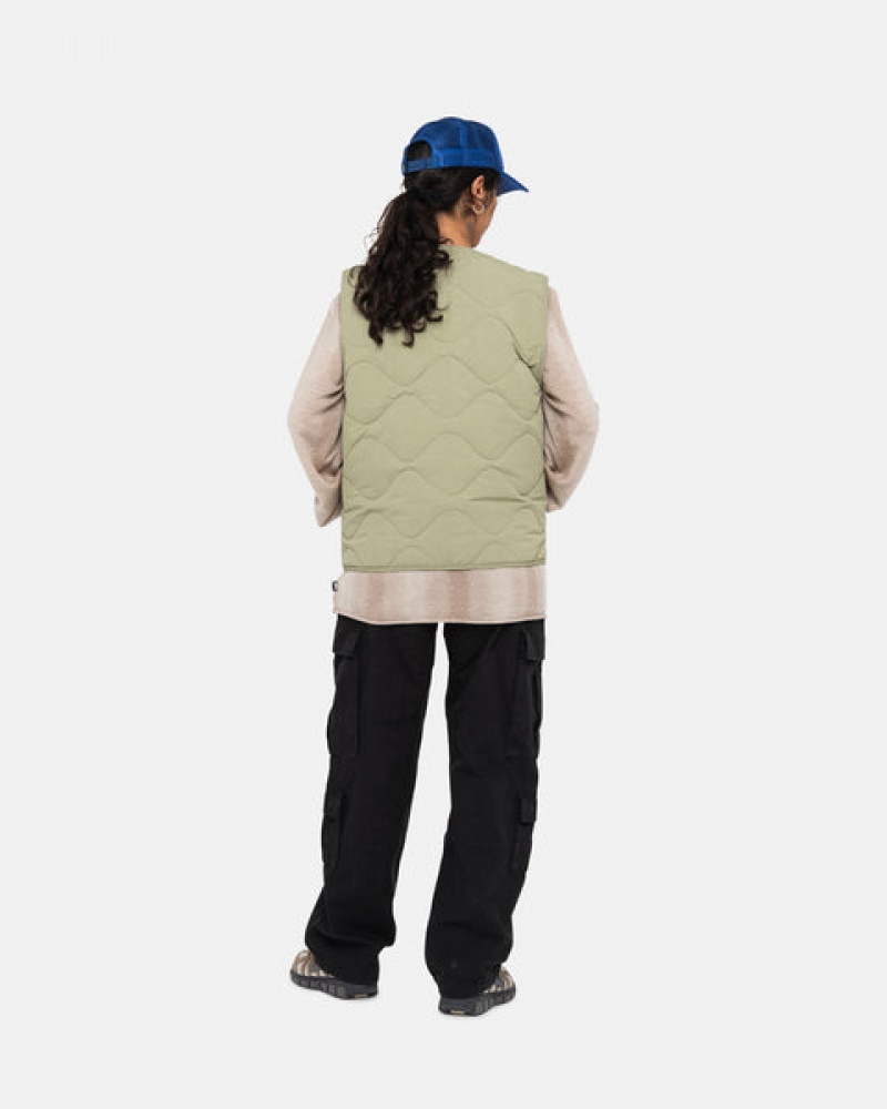 Stussy Surplus Cargo Ripstop Bukse Dame Svarte Norge | RLA-3403