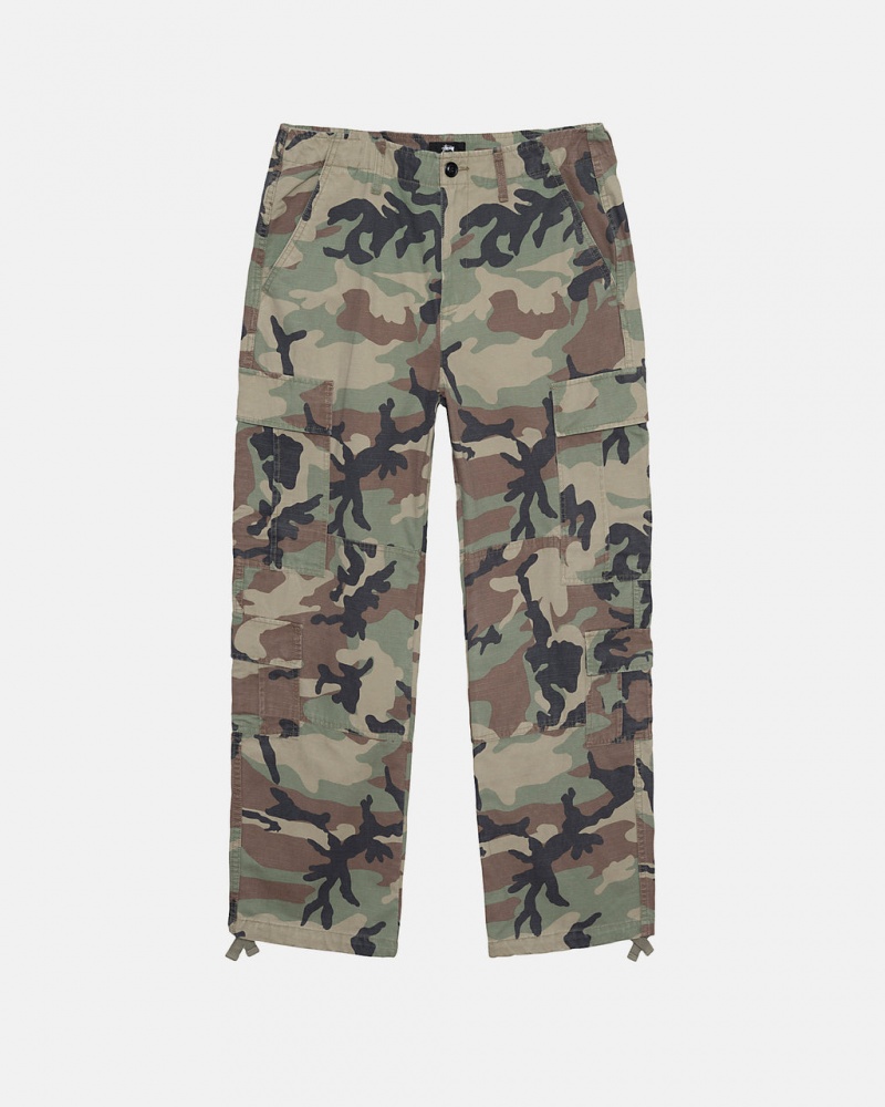 Stussy Surplus Cargo Ripstop Bukse Herre Camouflage Norge | MQQ-8120