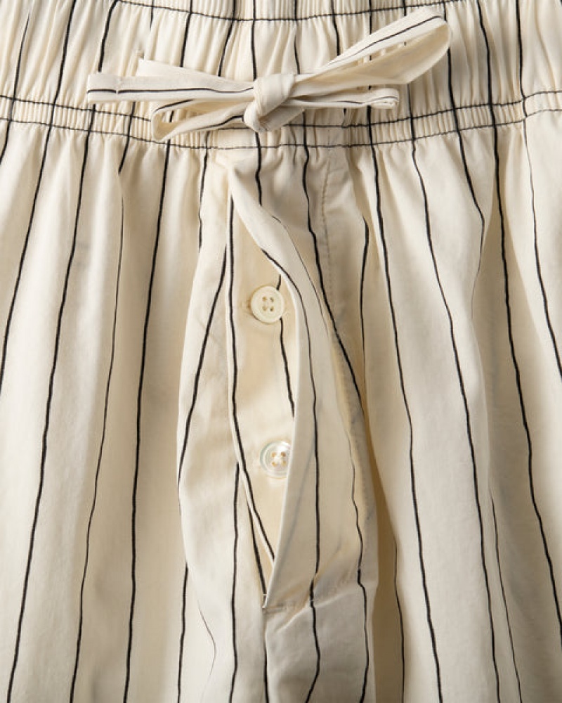 Stussy Tekla Poplin Pyjama Shorts Shorts Dame Beige Norge | WCP-9332