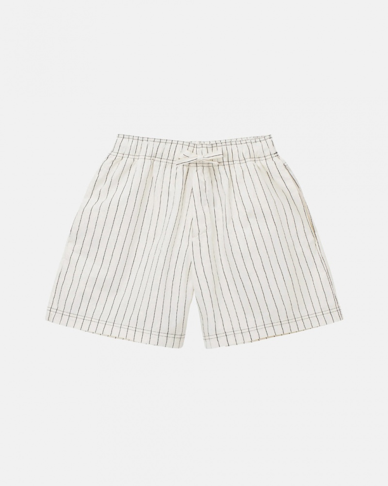 Stussy Tekla Poplin Pyjama Shorts Shorts Dame Beige Norge | WCP-9332