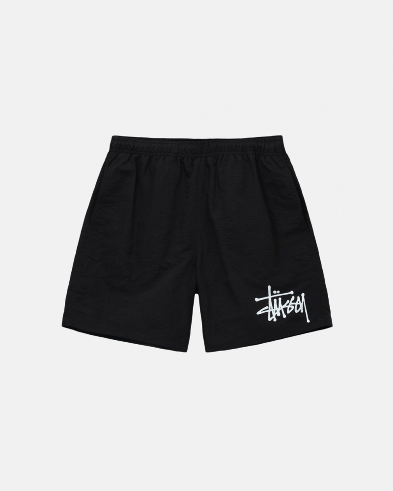 Stussy Vann Kort Big Basic Shorts Herre Svarte Norge | QDO-2821