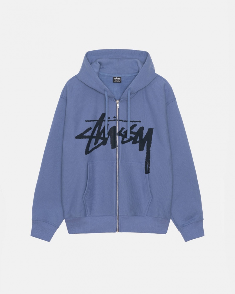 Stussy Venus Zip Hood Gensere Herre Kongeblå Blå Norge | HAE-0375