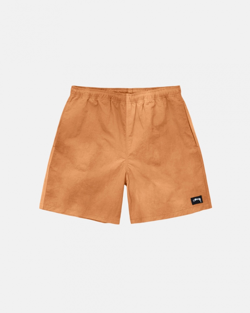 Stussy Wave Dye Nylon Kort Shorts Herre Oransje Norge | VPD-0408