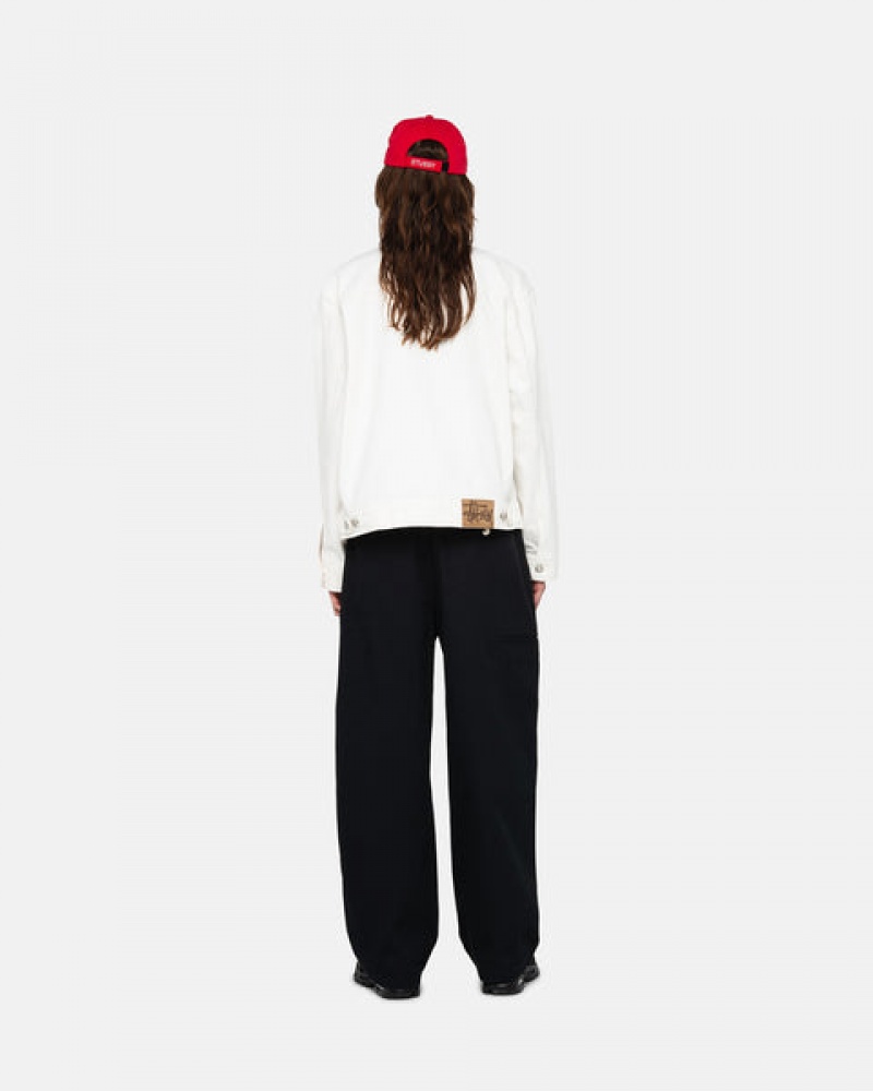 Stussy Workgear Trouser Twill Bukse Dame Svarte Norge | VZH-7233