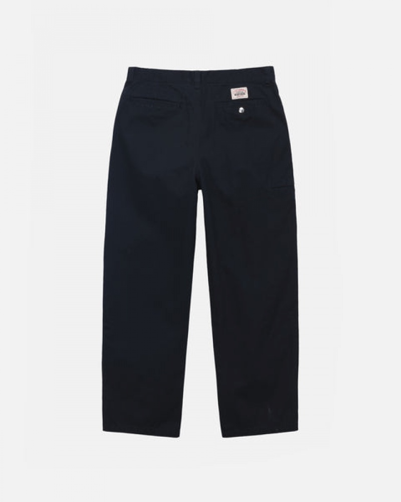 Stussy Workgear Trouser Twill Bukse Dame Svarte Norge | VZH-7233